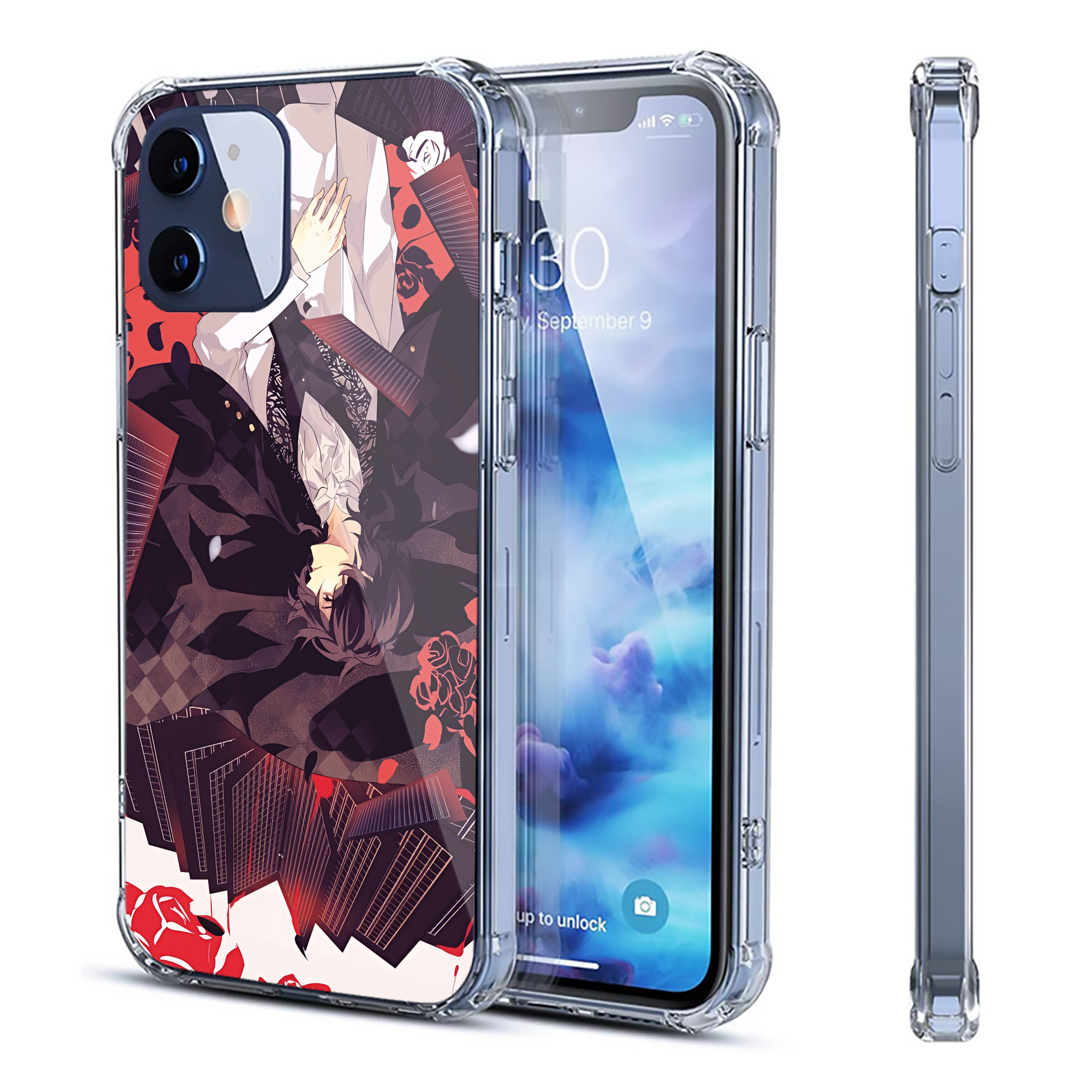 （画像用） 文豪ストレイドッグス Bungo Stray Dogs 【iPhone 12シリーズ対応】透明スマホケース（クリアソフトケース）